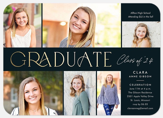 Deco Style Graduation Cards