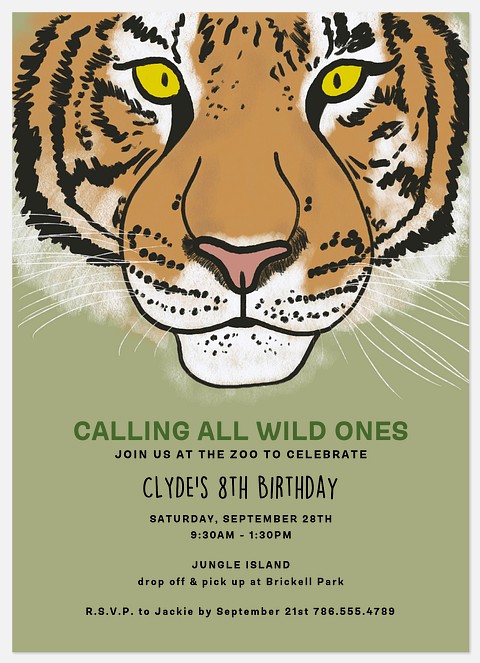 Wild Ones Kids' Birthday Invitations