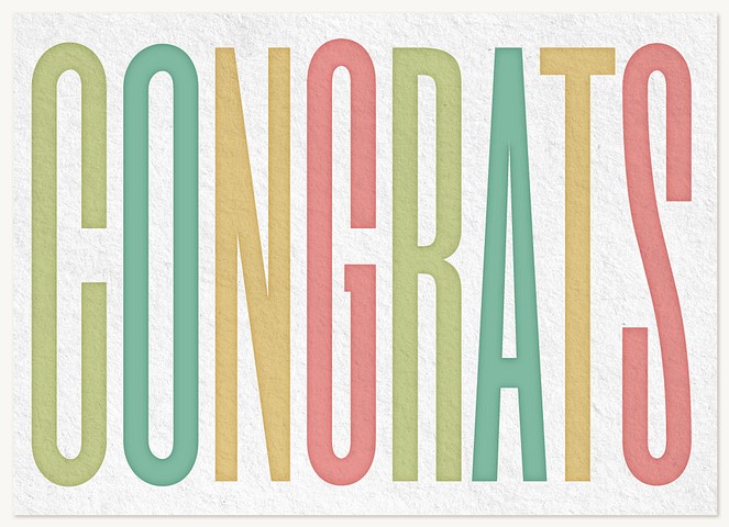 Large Congrats Greeting Cards