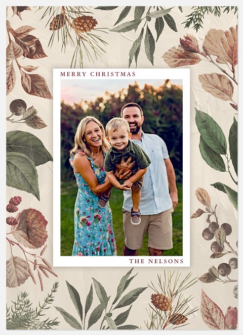 Winter Botanicals Holiday Photo Cards