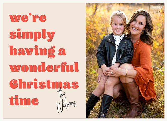 Simply Having Personalized Holiday Cards