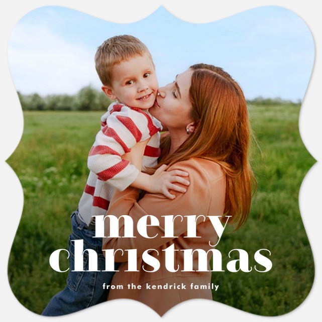 Bold Christmas Holiday Photo Cards