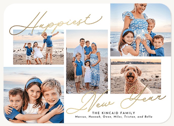 Signed Across Photo Holiday Cards