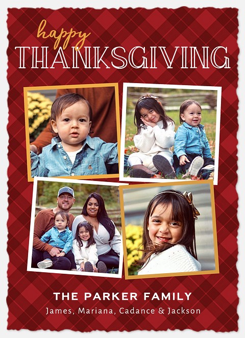 Plaid Pack Thanksgiving Cards