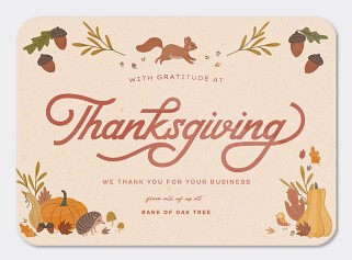Woodland Thanksgiving Card