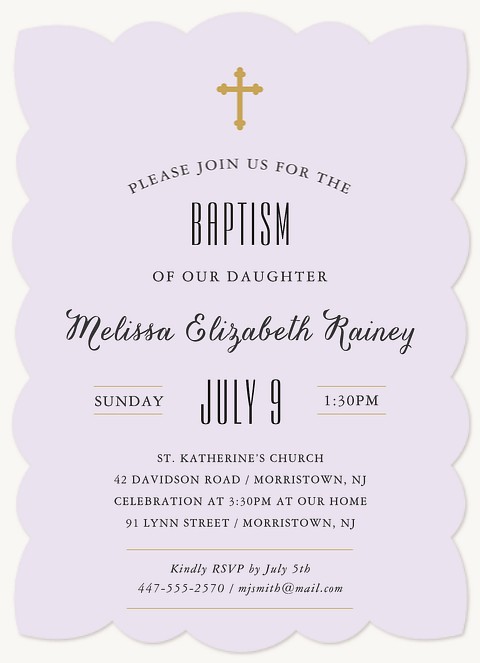 Blessed Baby Baptisms & Christening Invitations