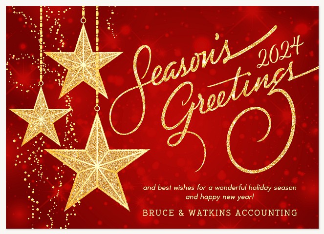 Starlight Starbright Business Holiday Cards