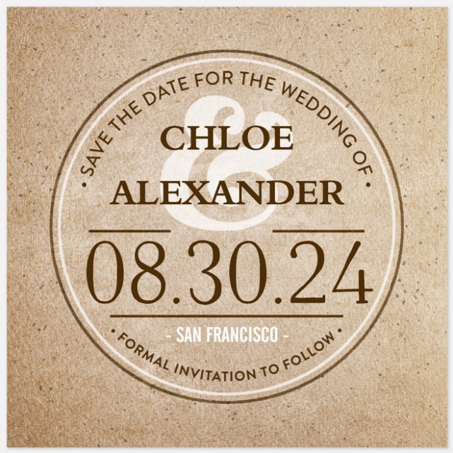 Modern Coaster Save the Date Photo Cards