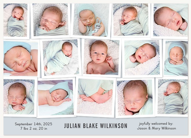 Sugar Plum Snapshots Baby Announcements