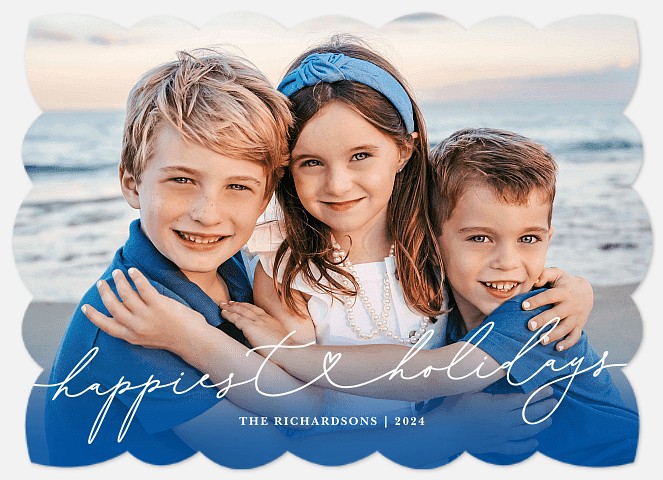 Happy Heart Holiday Photo Cards