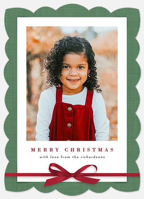 Sweetly Wrapped Holiday Photo Cards