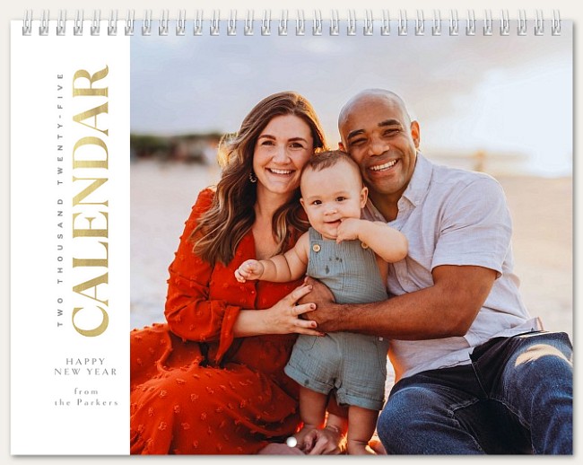 Gilded Band Calendar Personalized Photo Calendars