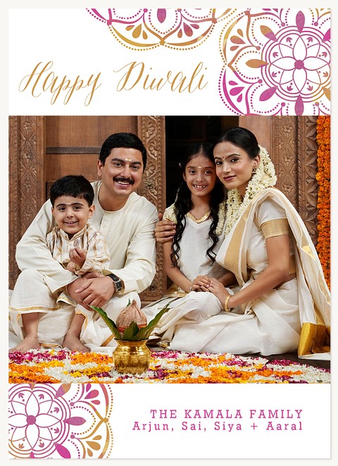 Festival Tidings Diwali Holiday Cards