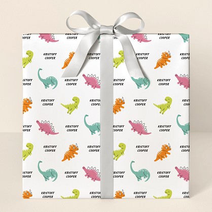 Happy Dinos Wrapping Paper