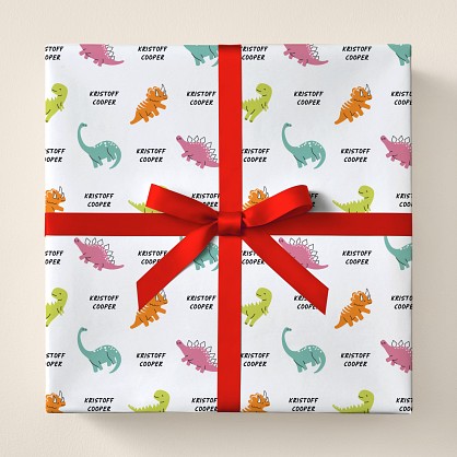 Happy Dinos Wrapping Paper