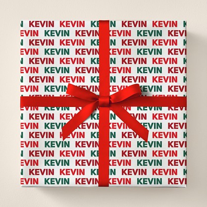 Jolly Name Wrapping Paper