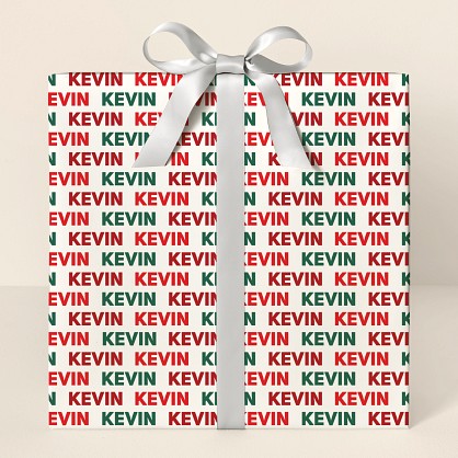 Jolly Name Wrapping Paper
