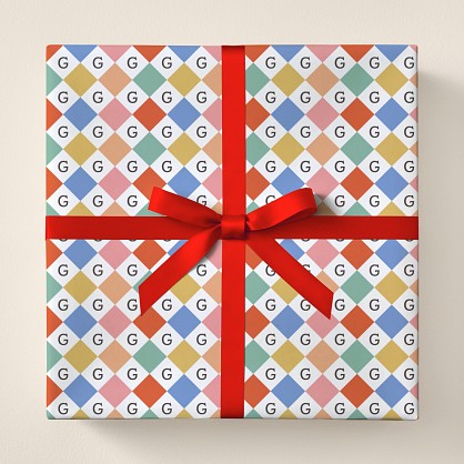 Colorful Checkered Wrapping Paper
