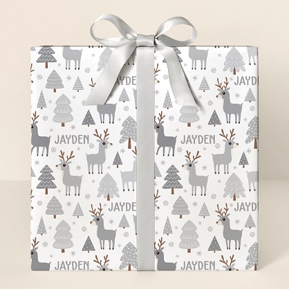 Winter Reindeer Wrapping Paper