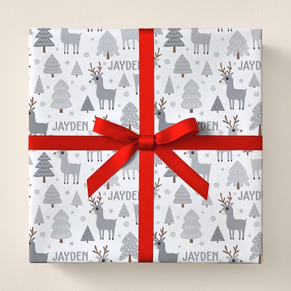 Winter Reindeer Wrapping Paper