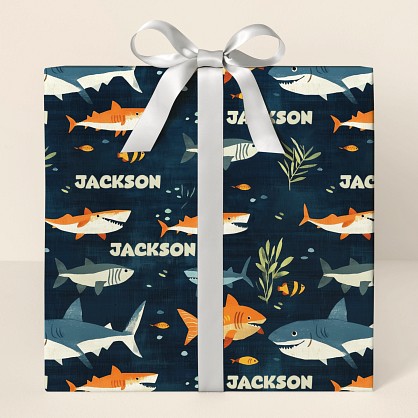Smiling Shark Wrapping Paper