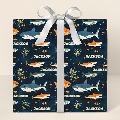 Smiling Shark Wrapping Paper