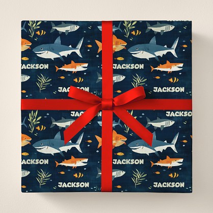 Smiling Shark Wrapping Paper