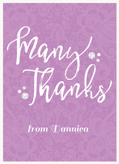 Regal Fete Quinceañera Thank You Cards