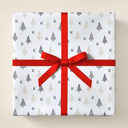 Modern Tree Wrapping Paper