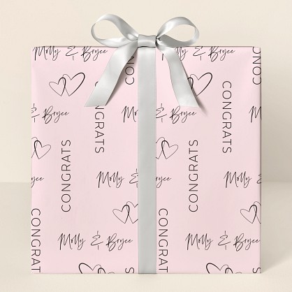 Congrats to the Couple Wrapping Paper