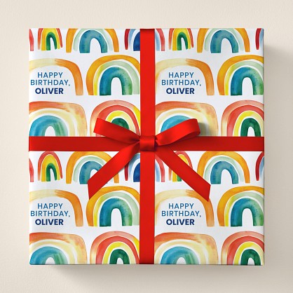 Birthday Rainbow Wrapping Paper