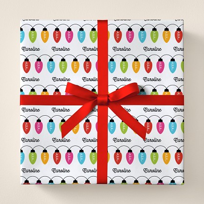 Christmas Lights Wrapping Paper