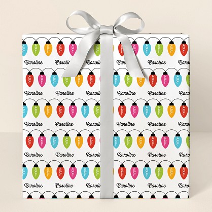 Christmas Lights Wrapping Paper