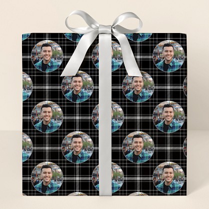 Plaid Photo Wrapping Paper