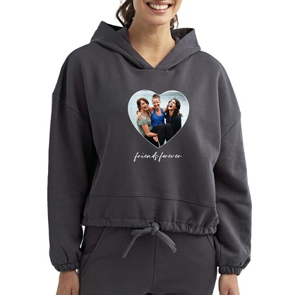 Picture-Perfect Women's Eco Cropped Hoodie