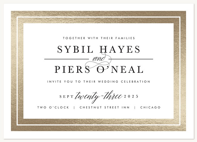 Royal Frame Wedding Invitations