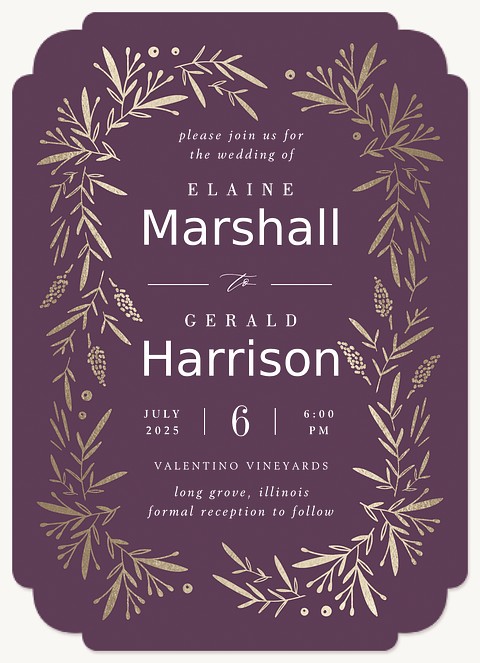 Enchanted Harvest Wedding Invitations