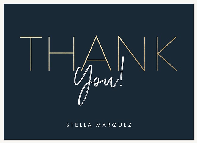 Stylish Mix Thank You Cards 