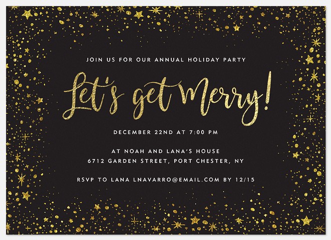 Merry Milkyway Holiday Party Invitations