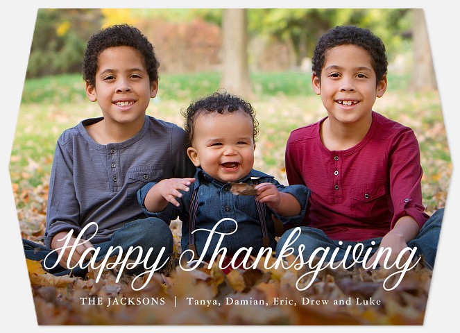 Script Overlay Thanksgiving Cards