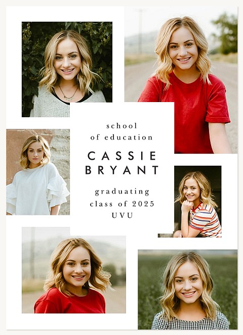 Modernist Collage Graduation Announcements