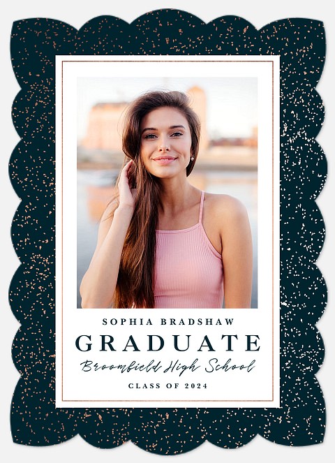 Gold Flecked Graduation Cards