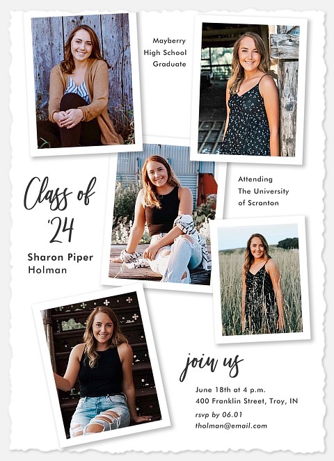 Senior Collage Graduation Cards