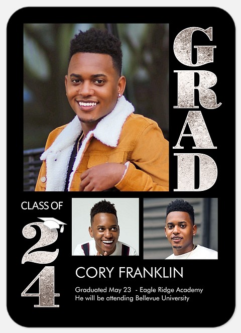 Big Bold Grad Graduation Cards