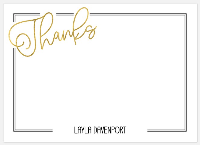 Mod Frames Thank You Cards 