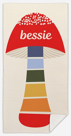 Multicolor Mushroom Custom Beach Towels